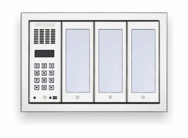 CZECHPHONE 4004005568-Zvonkové tablo DUO Standard: klávesnice až 66 jmen+RFID MIFARE(4M)-do rámu