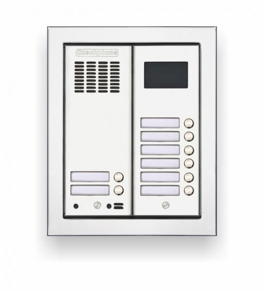 CZECHPHONE 4004005316-Zvonkové tablo DUO Standard: 8 tlačítek+RFID 125kHz(BIS)(2M)-do rámu