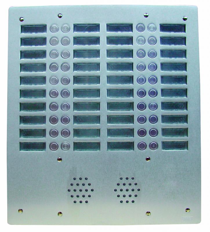 URMET AV6068P Vandalizmu odolný tlačítkový panel, 68 tlačítek, 6 sloupců