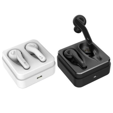 MKF-SLBT03 White - bezdrátová sluchátka, Bluetooth V5.0 + integrovaný mikrofon, bílá
