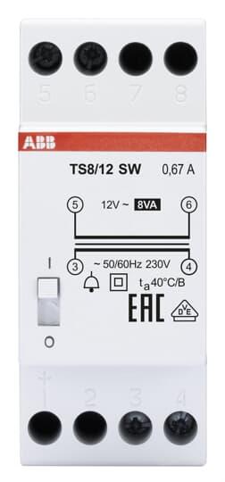 ABB  TS8/4-6-8sw  - Transformátor zvonkový bezpečnostní (2CSM081012R0811)