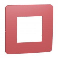SCHNEIDER Unica NU280213 - Studio Color - Krycí rámeček jednonásobný, červená/bílá