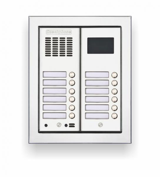 CZECHPHONE 4004005443-Zvonkové tablo DUO Standard: 12 tlačítek+RFID MIFARE(2M)-do rámu