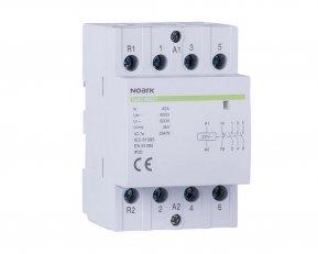 NOARK Ex9CH40 40 -  Instalační stykač, 40 A, ovl. 220/230 V, 4 NO kontakty (102420)