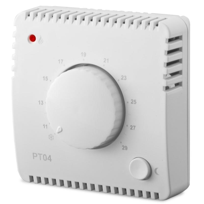 ELEKTROBOCK PT04 - Termostat elektronický připojení do sítě 230VAC automat. noční útlum (0644)