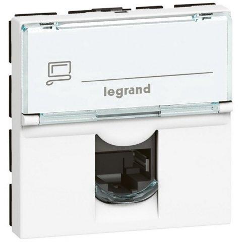 LEGRAND Mosaic 076565 - Zásuvka datová FTP 1xRj45 C6, 2M, bílá
