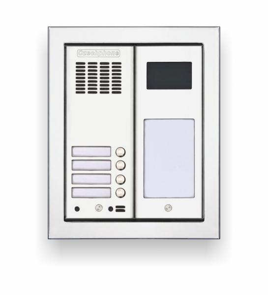 CZECHPHONE 4004005458-Zvonkové tablo DUO Standard: 4 tlačítka+RFID MIFARE(2M)-do rámu